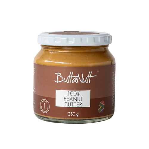 ButtaNutt 100% High-Oleic Peanut Butter 250g jar, new label — Food Trader