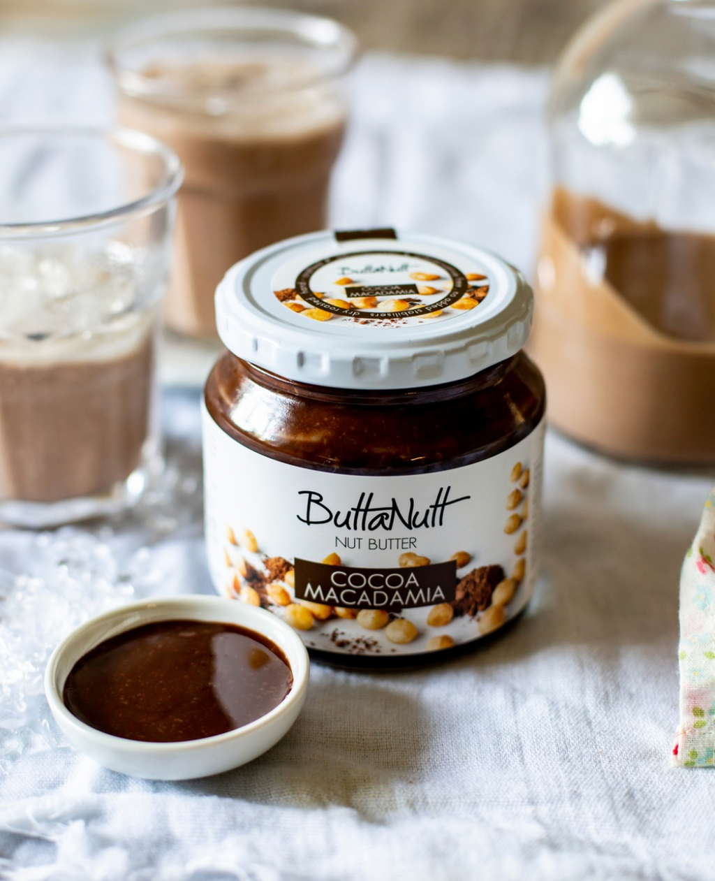 Small jar of cocoa macadamia nut butter — Food Trader