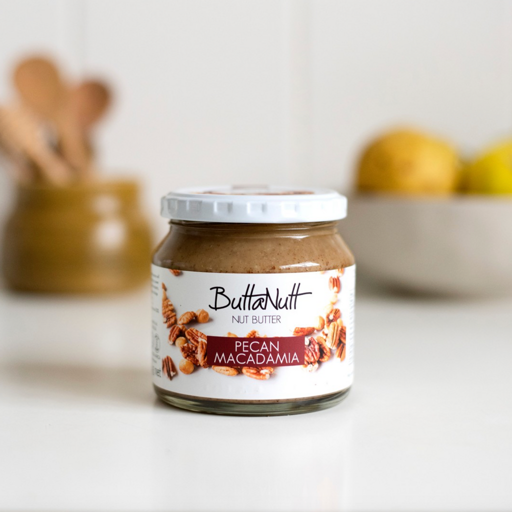 Pecan and macadamia nut butter jar — Food Trader