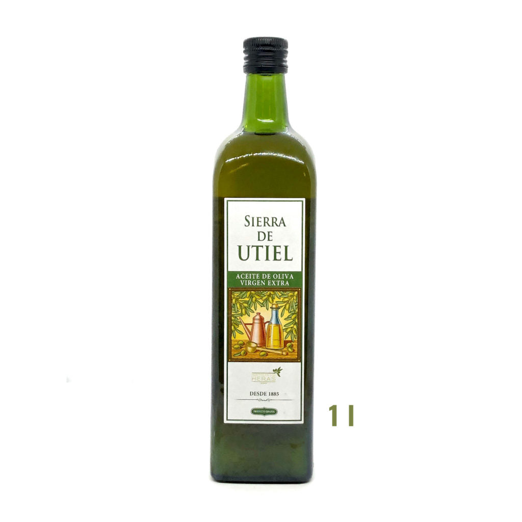 Sierra de Utiel extra virgin olive oil, 1L glass bottle — Food Trader